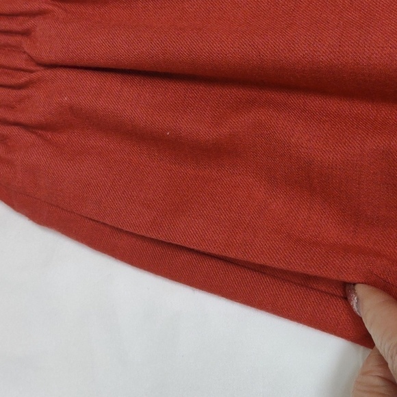 J crew red fully lined mini skirt with side pockets. Size 00, EUC - Picture 7 of 12